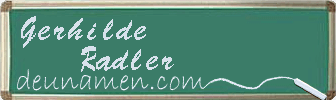 Gerhilde Radler Visitenkarte